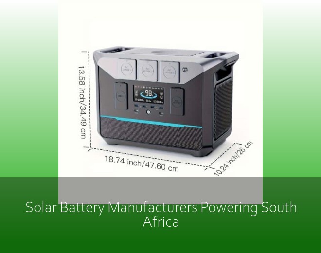Solar Battery Manufacturers Powering South Africa